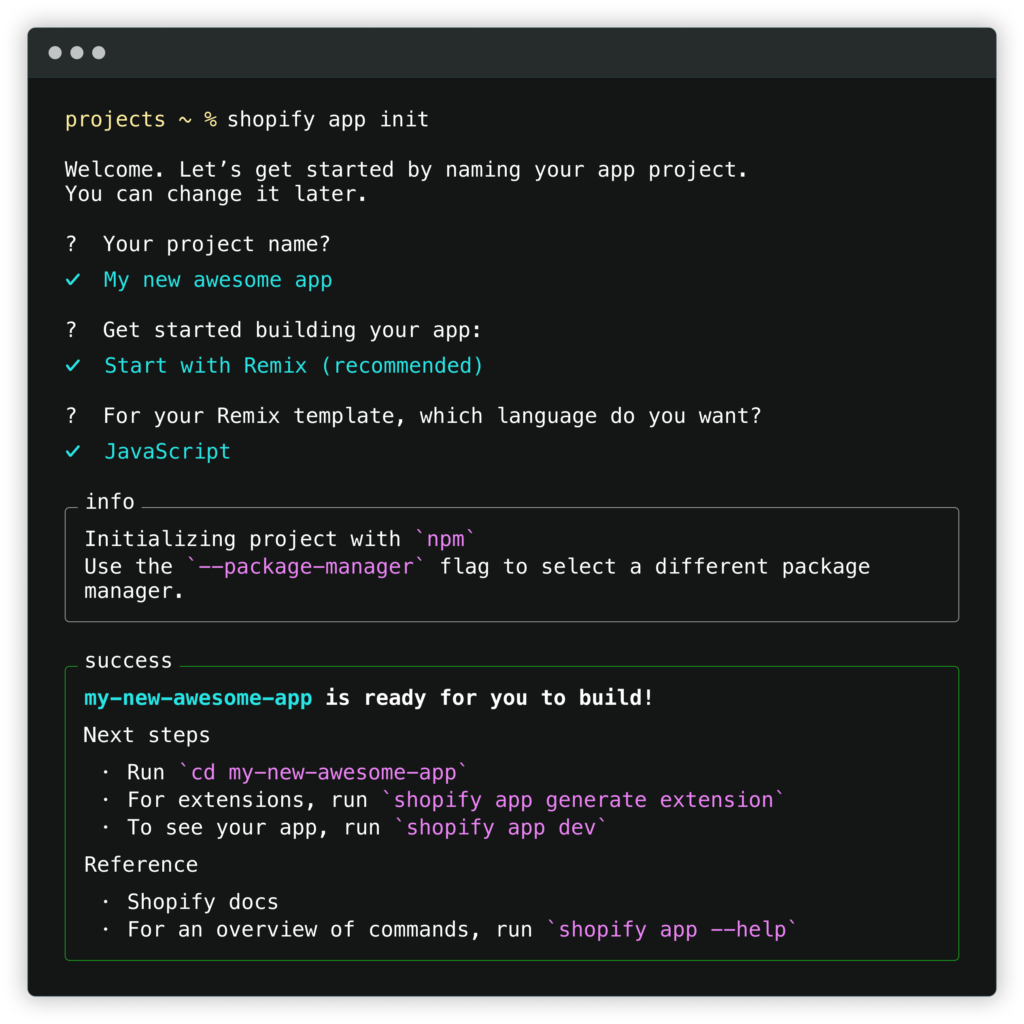 Shopify App CLI